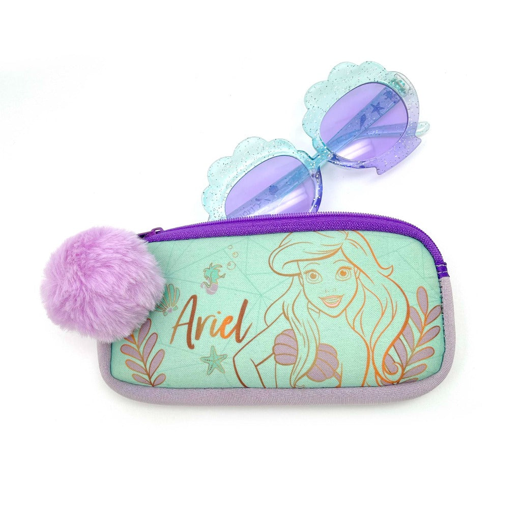 little mermaid sunglasses and case set