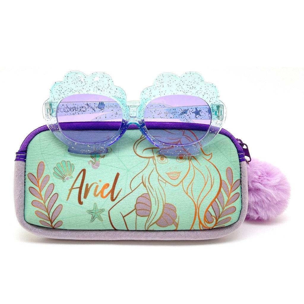 little mermaid sunglasses and case set