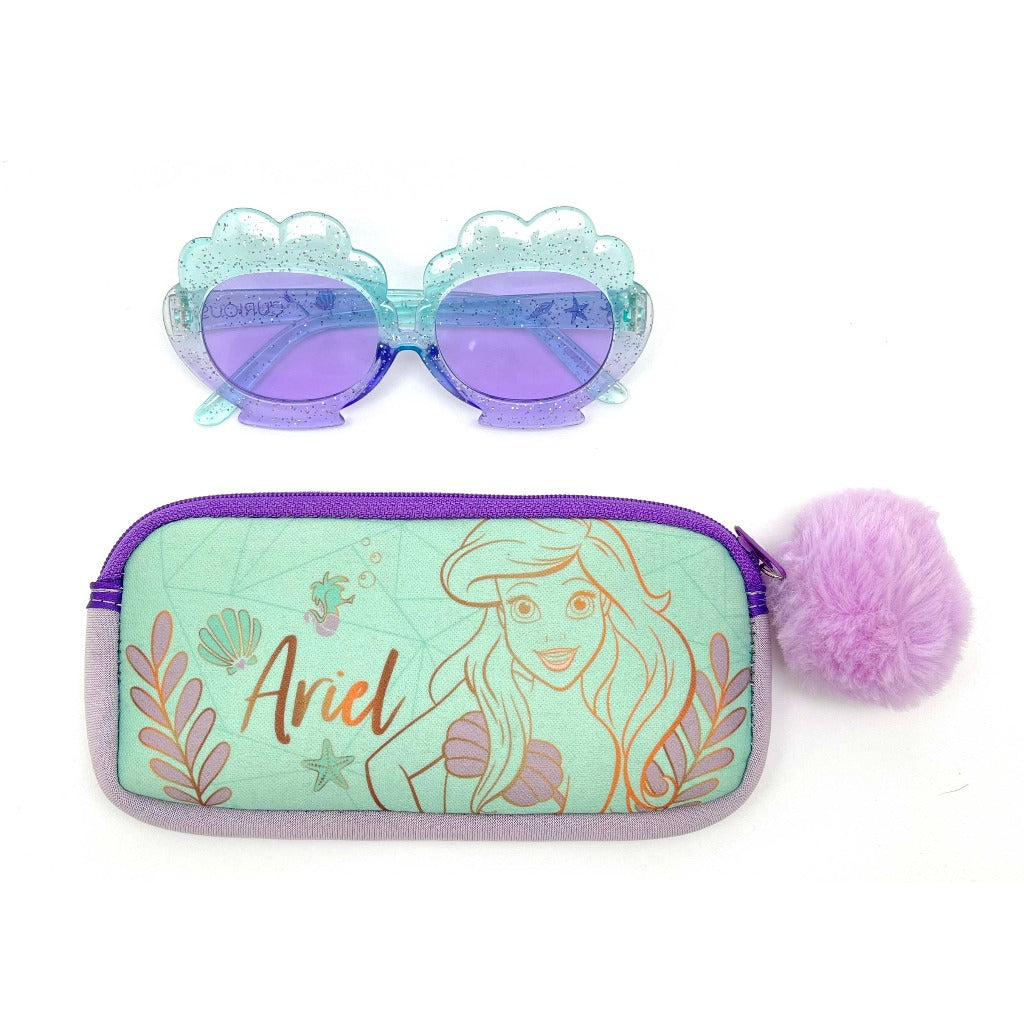 little mermaid sunglasses and case set