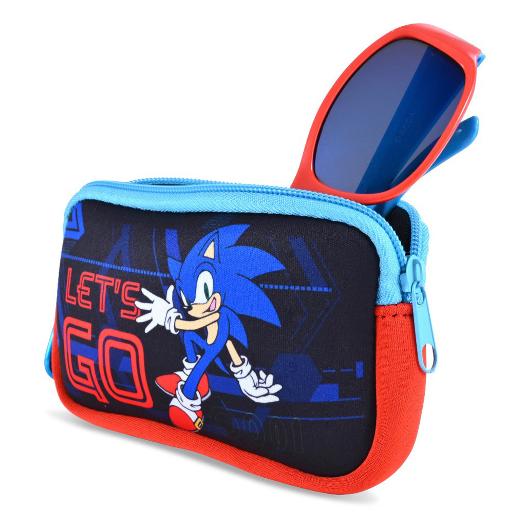 sonic sunglasses and case set