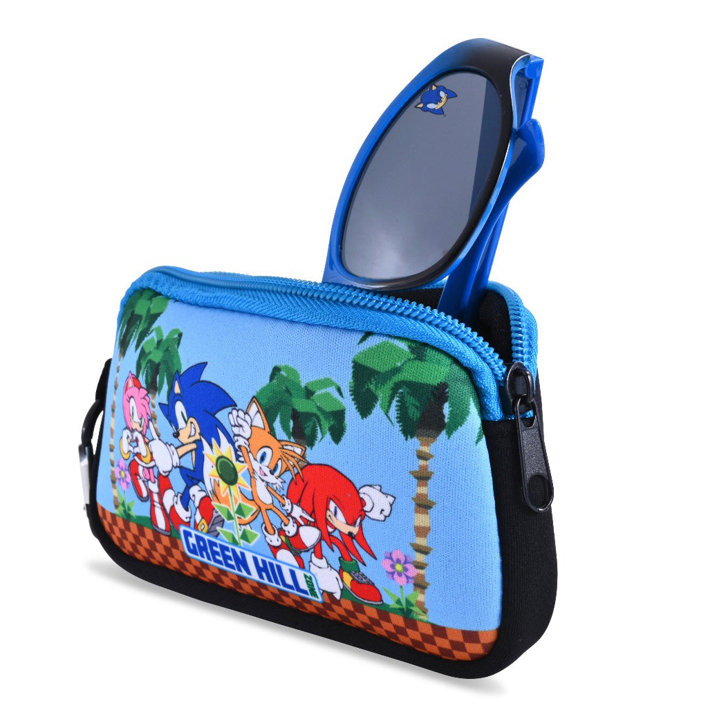 sonic sunglasses and case set