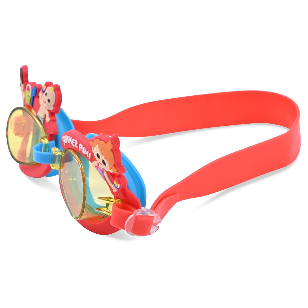 Kids swimming goggles red