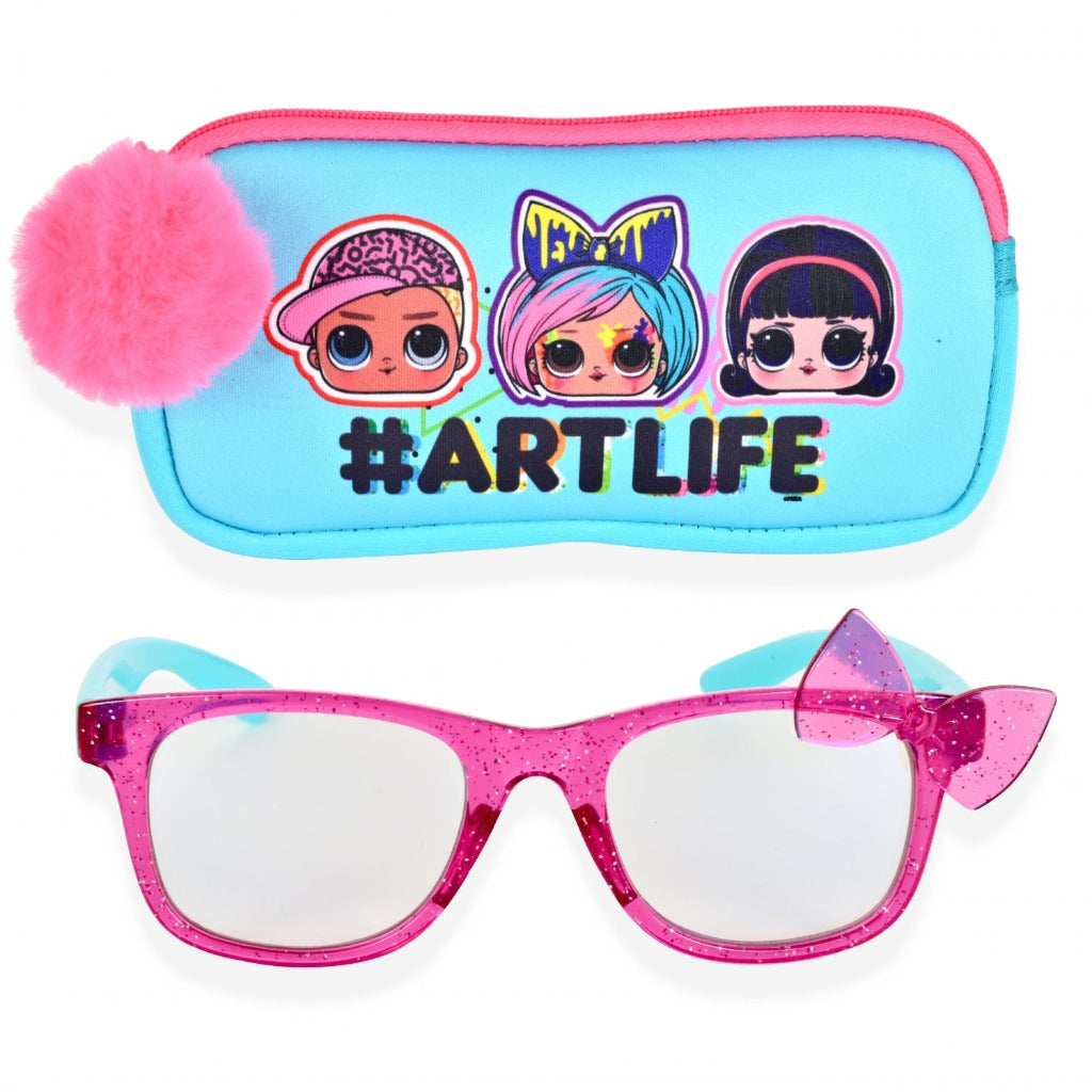 Kids Blue Light Filtering Glasses and Case