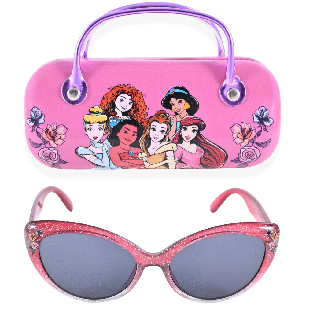 Pink sunglasses and case set