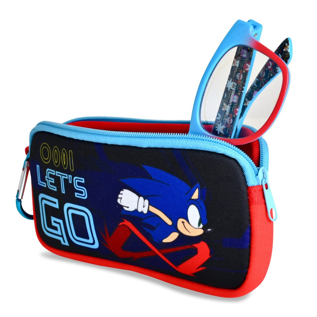 
                  
                    sonic blue light filtering glasses and matching case
                  
                